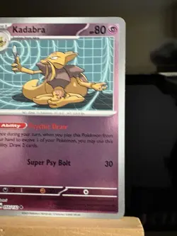 KADABRA - 55/132 Mega Evolution Set NM - Reverse Holo Uncommon Pokemon TCG Card - Image 3