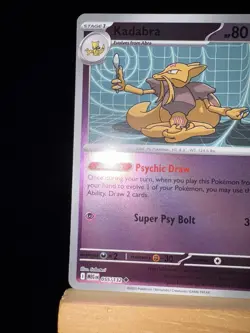 KADABRA - 55/132 Mega Evolution Set NM - Reverse Holo Uncommon Pokemon TCG Card - Image 4