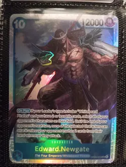 ONE PIECE CARD GAME Edward.Newgate OP08-043 (V.1) English Super Rare Near Mint - Image 1