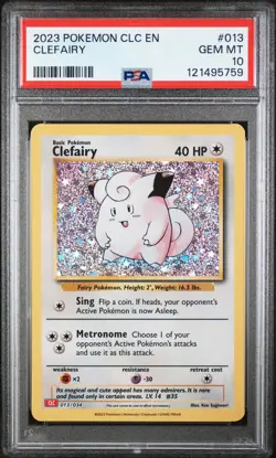 PSA 10 Clefairy 013/034 CLC Classic Collection Holo Pokemon Card - Gem Mint - Image 1