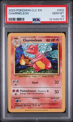 PSA 10 Charmeleon 002/034 CLC Classic Collection Holo Pokemon Card - Gem Mint - Image 1
