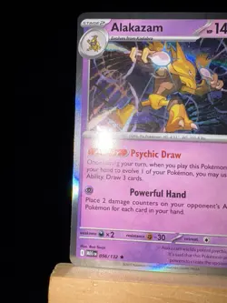 ALAKAZAM - 56/132 Mega Evolution Set NM - Holo Rare - Pokemon TCG Card - Image 5