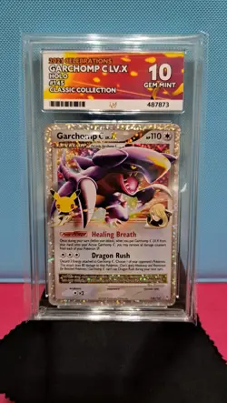 Garchomp C LV.X Holo Rare Card 145/147 Celebrations Ace 10 : Perfect Subgrades - Image 1