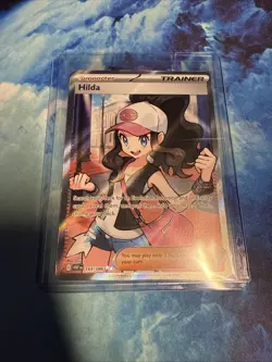 Hilda 164/086 Full Art Ultra Rare White Flare Holo Pokemon TCG Card NM Condition - Image 1