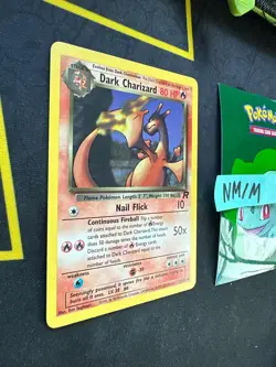 Pokemon Card Dark Charizard Team Rocket Unlimited Non Holo 21/82 298 💎NM💎 - Image 3