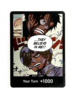 DON!! Card Luffy and Sanji Foil OP11 A Fist of Divine Speed ONE PIECE TCG EN - Image 1