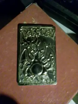 23K Gold Plated CHARIZARD Trading Card 1999 Burger King Pokemon - Image 1
