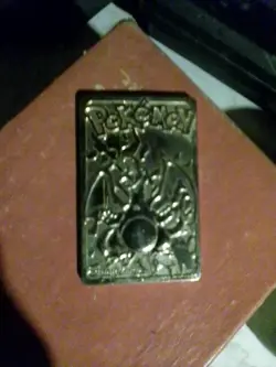 23K Gold Plated CHARIZARD Trading Card 1999 Burger King Pokemon - Image 2