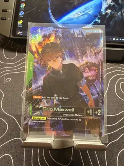 Gundam Card Game Duo Maxwell GD01-090 R+ Foil Alternate Art Alt Newtype Rising - Image 1
