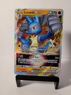Pokemon TCG Lucario VSTAR SWSH214 Black Star Promo Card - Image 1