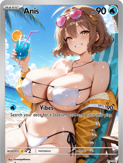 LoveangelGames-Season 2- Custom Card- Waifu Universe- Anis Nikke- Vibes - Image 1