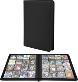 Premium 1000+ Pockets Trading Card Binder, 16-Pocket Ringless Side-Loading Album - Image 1