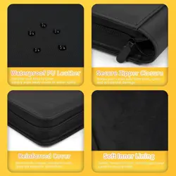 Premium 1000+ Pockets Trading Card Binder, 16-Pocket Ringless Side-Loading Album - Image 5