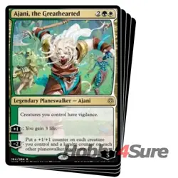 Ajani, The Greathearted X4 M/NM Magic: The Gathering MTG War Of The Spark - Image 1