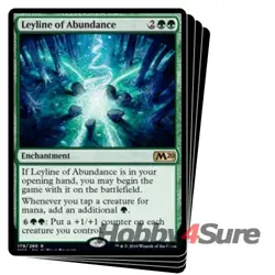 Leyline Of Abundance X4 M/NM Magic: The Gathering MTG Core Set 2020 M20 - Image 1
