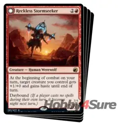 Reckless Stormseeker X4 M/NM Magic: The Gathering MTG Innistrad: Midnight Hunt - Image 1