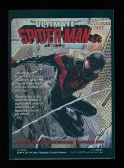 MTG Borderless FOIL MTG Marvel's Spider-Man MILES MORALES ULTIMATE SPIDER-MAN - Image 2