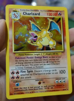 Base Set Complete 16/16 Unl. Charizard 4/102 Pokemon Cards Holo Rare DAMAGED - Image 3