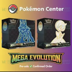Pokemon Center Mega Evolution ETB Lucario & Gardevoir *PRESALE* - Image 1
