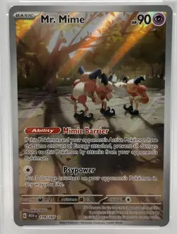 Mr. Mime 2023 Pokemon Illustration Rare PSA 10 GEM MINT Mew Set #179 - Image 2