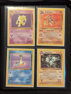 🔥Complete Non Holo Fossil Set Pokemon Cards 1999 WOTC cards from 17 to 62 🔥 - Image 3