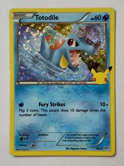 otodile 18/25 (MP) Holo Rare McDonalds 25th Anniversary Pokemon Card - Image 1