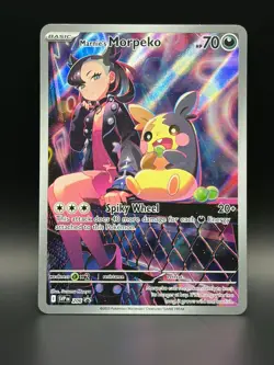 Marnie’s Morpeko 206 SV: Scarlet & Violet Black Star Promo Cards Holo - Image 1