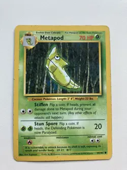 Metapod 54/102 - Base Set Pokemon Card - Image 1