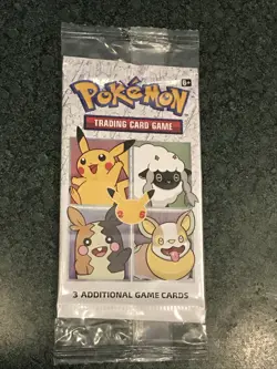 25th Anniversary General Mills Cereal Pokemon Cards 3-card NEW SEALED Pack - Image 1