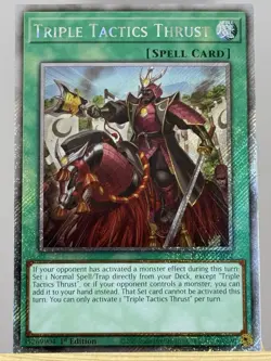 Yu-Gi-Oh! Triple Tactics Thrust Platinum Secret Rare Card RA03-EN072 - Image 1
