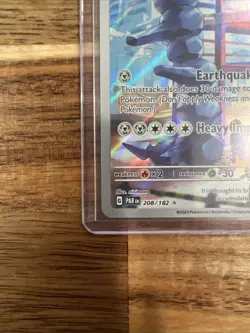 Pokemon TCG Steelix Paradox Rift Holo Card 208/182 Illustration Rare, Near Mint - Image 2