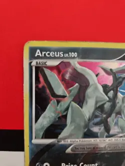 Arceus AR1 LV. 100 Arceus Pokemon Card Holo Rare Heavely Played HP 2009! - Image 2