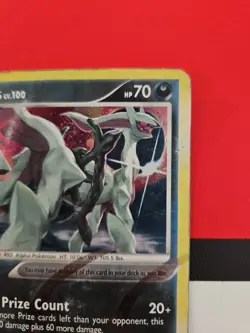 Arceus AR1 LV. 100 Arceus Pokemon Card Holo Rare Heavely Played HP 2009! - Image 3