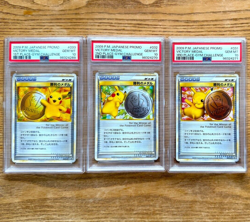 PSA 10 Pikachu Victory Medal Gold Silver Bronze Japanese Pokemon Card Promo 2009 - Image 1
