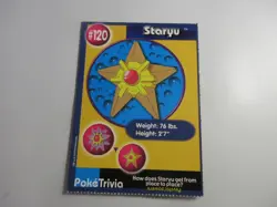 Staryu PokeTrivia Burger King Pokemon Card LP - Image 1