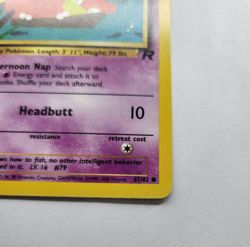 Slowpoke 67/82 - 1st Edition Team Rocket Vintage Pokemon Card - NM - Image 5