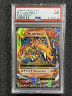 Pokemon Cards PSA 9 Mint M Charizard Ex Evolutions 2016 XY Ultra Rare 13/108 - Image 1