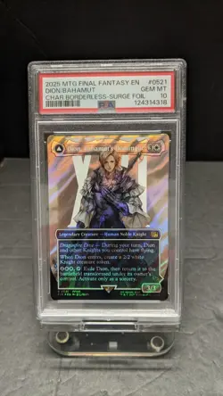 2025 MTG Final Fantasy Dion Bahamut's Dominant SURGE FOIL 0521 PSA 10 FF16 1 - Image 1