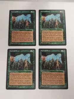 MTG Playset 4x Spectral Bears (Homelands/Green/U) - BGM - Image 1