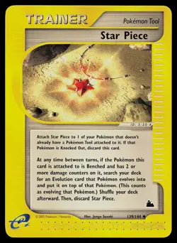 Pokemon Card - Star Piece Skyridge 139/144 Non Holo - Image 1