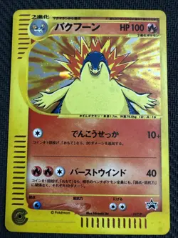 Pokemon Card Typhlosion Triple Get Lottery Promo e Card 017/P (Japanese) - Image 1