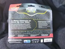 Pokemon Paldean Fates Tech Sticker Collection 3 Booster Pack Blister- Maschiff - Image 2