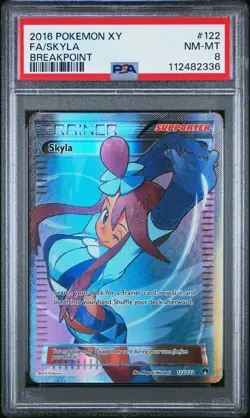 2016 POKEMON BREAKPOINT SKYLA #122 ULTRA RARE PSA 8 NM #112482336 - Image 1