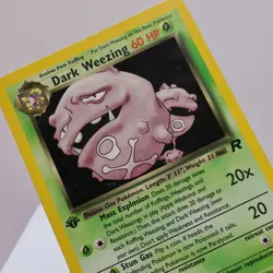 Pokemon TCG - Dark Weezing 14/82 Team Rocket Holo Rare 1st Edition - EXC - Image 1