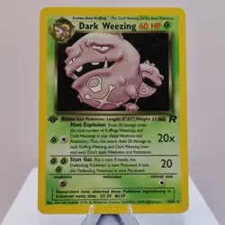 Pokemon TCG - Dark Weezing 14/82 Team Rocket Holo Rare 1st Edition - EXC - Image 2