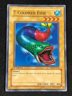 YUGIOH 7 COLORED FISH SD4-EN002 1ST COMMON (NM) - Image 1