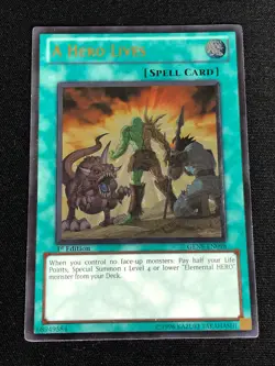 YUGIOH A HERO LIVES GENF-EN098 1ST ULTIMATE - Image 1