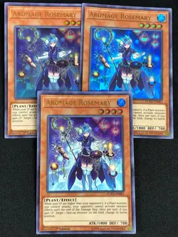 YUGIOH AROMAGE ROSEMARY DUPO-EN083 1ST ULTRA X3 NM - Image 1