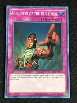 YUGIOH APPOINTER OF THE RED LOTUS OP14-EN011 SUPER NM - Image 1
