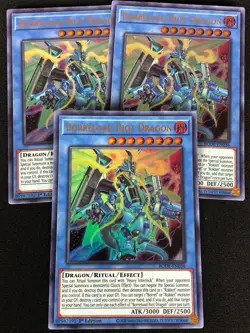 YUGIOH BORRELOAD RIOT DRAGON BODE-EN036 1ST ULTRA X3 (NM) - Image 1